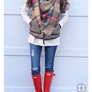 Herringbone puffer vest